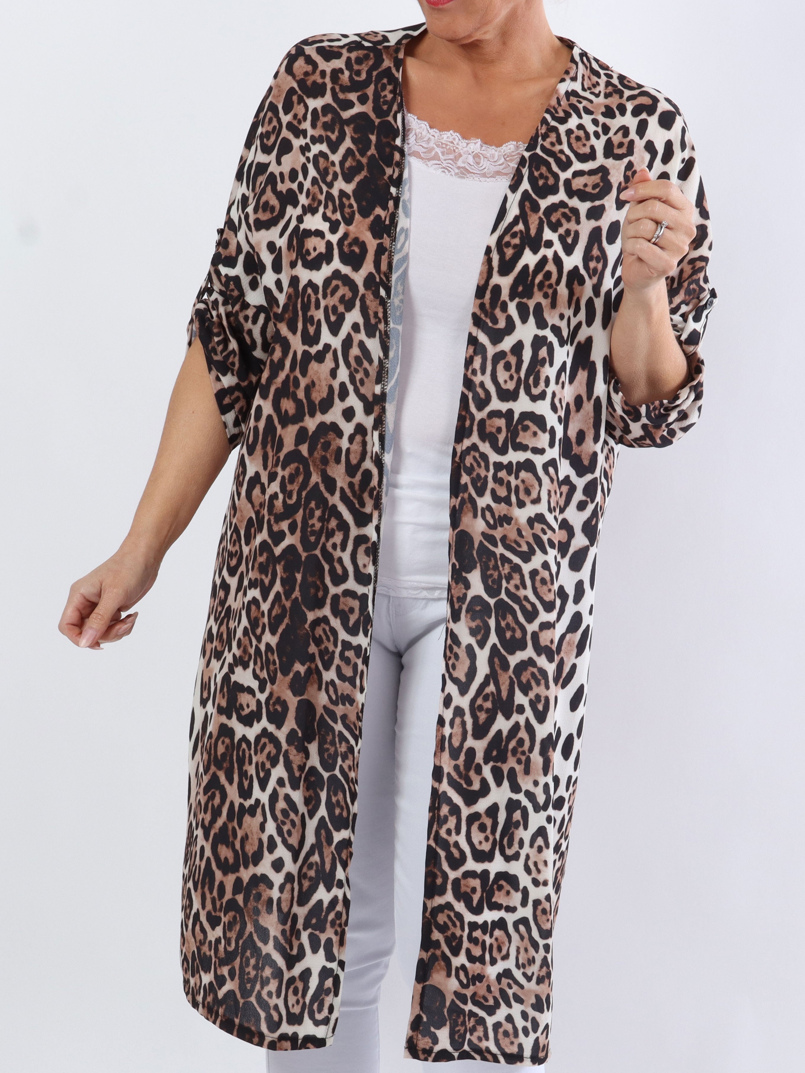 Vanesa Animal Kimono - Söt kimono i stora storlekar med djurtryck - Snake